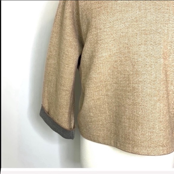 Madewell Herringbone Mock Neck Sweater Size S - Picture 6 of 10